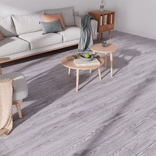 Lifeideas Rigid SPC Wood Look Vinyl Plank Flooring in Grey