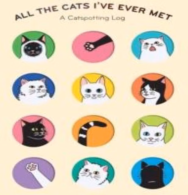 Chronicle Books All the Cats I've Ever Met Catspotting Log Diary and Journal in Multicolour