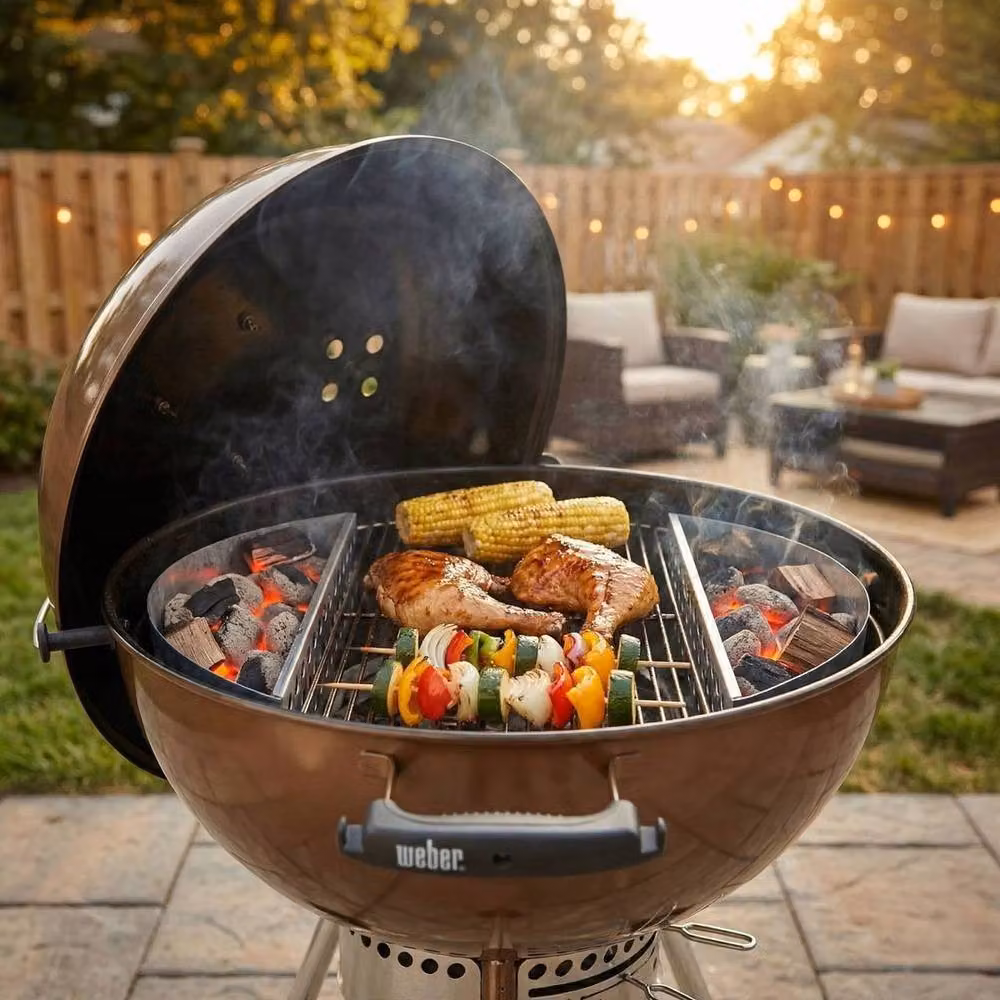 Kelvenix 2-Piece Steel Charcoal Briquette Fuel Holder Baskets in Silver – 3