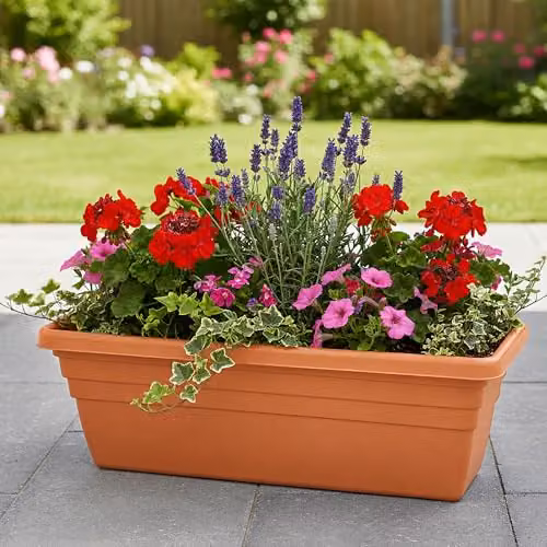 Storm Trading Group Ascot Brown Plastic Planter Trough – 3