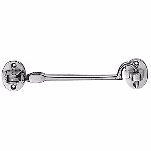 Loops Heavy Duty Cabin Hook and Eye in Polished Chrome, 30.5 cm Arm