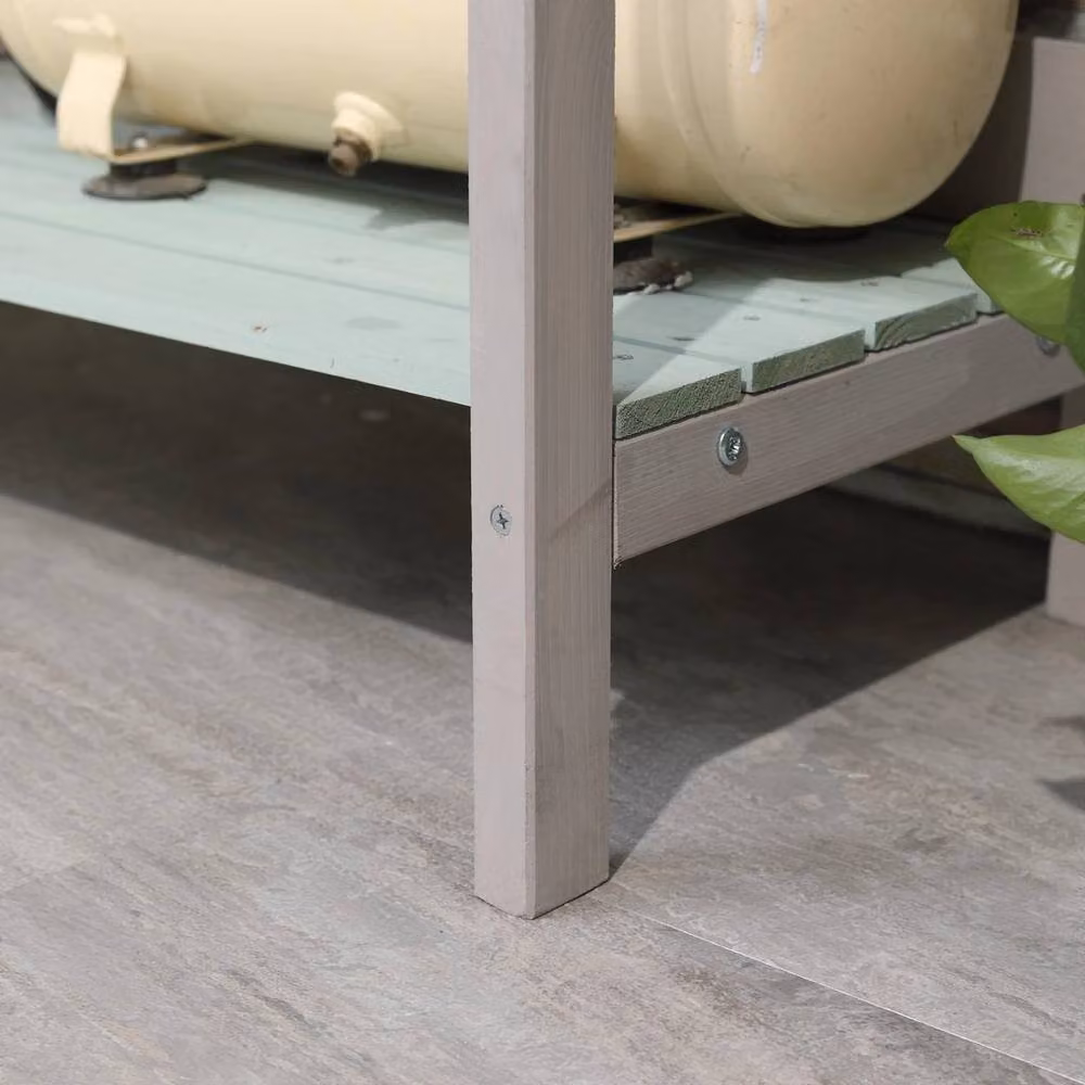 EONLION Outdoor Potting Table Bench Workstation in Grey, Width: 100 cm – 4