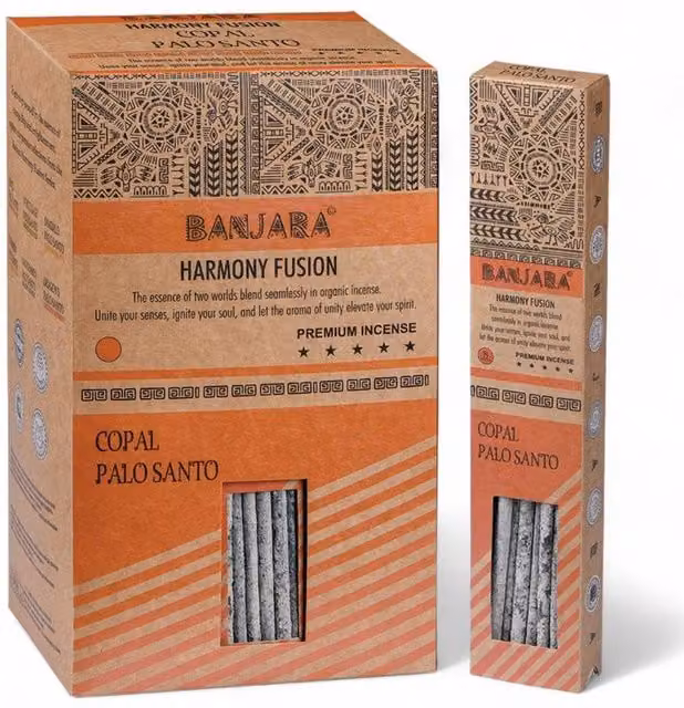 KDMD Banjara Palo Santo and Copal Smudge Sticks for Cleansing and Meditation in Grey