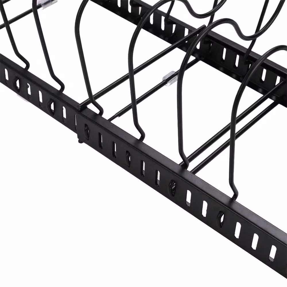 KORVIXA Black Expandable Metal Pan Organiser and Pot Lid Holder Rack – 4