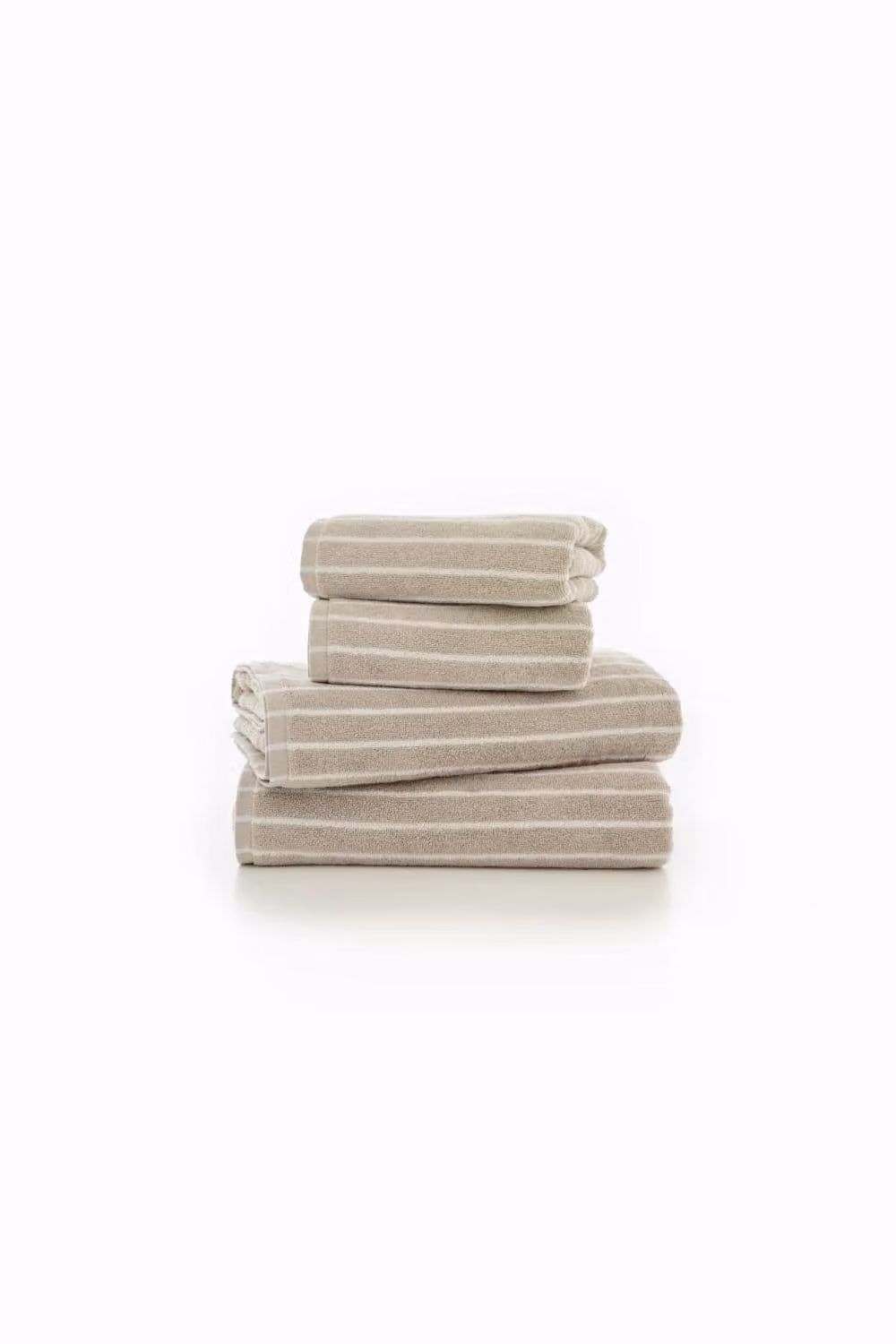Deyongs Malmo Striped Pure Cotton Towel in Stone – 2