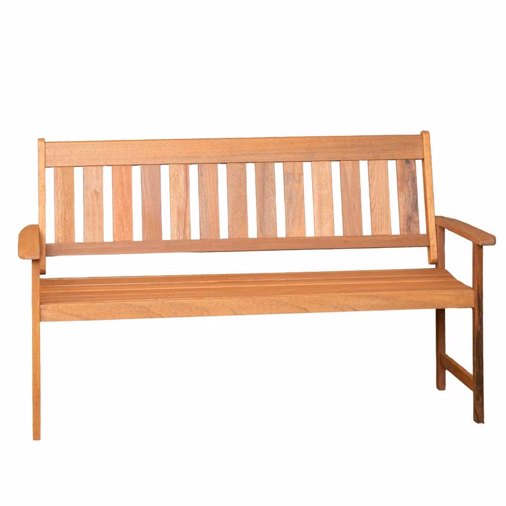 Samuel Alexander Cartmel 2 Seater Outdoor Wooden Garden Patio Bench in Brown – 2