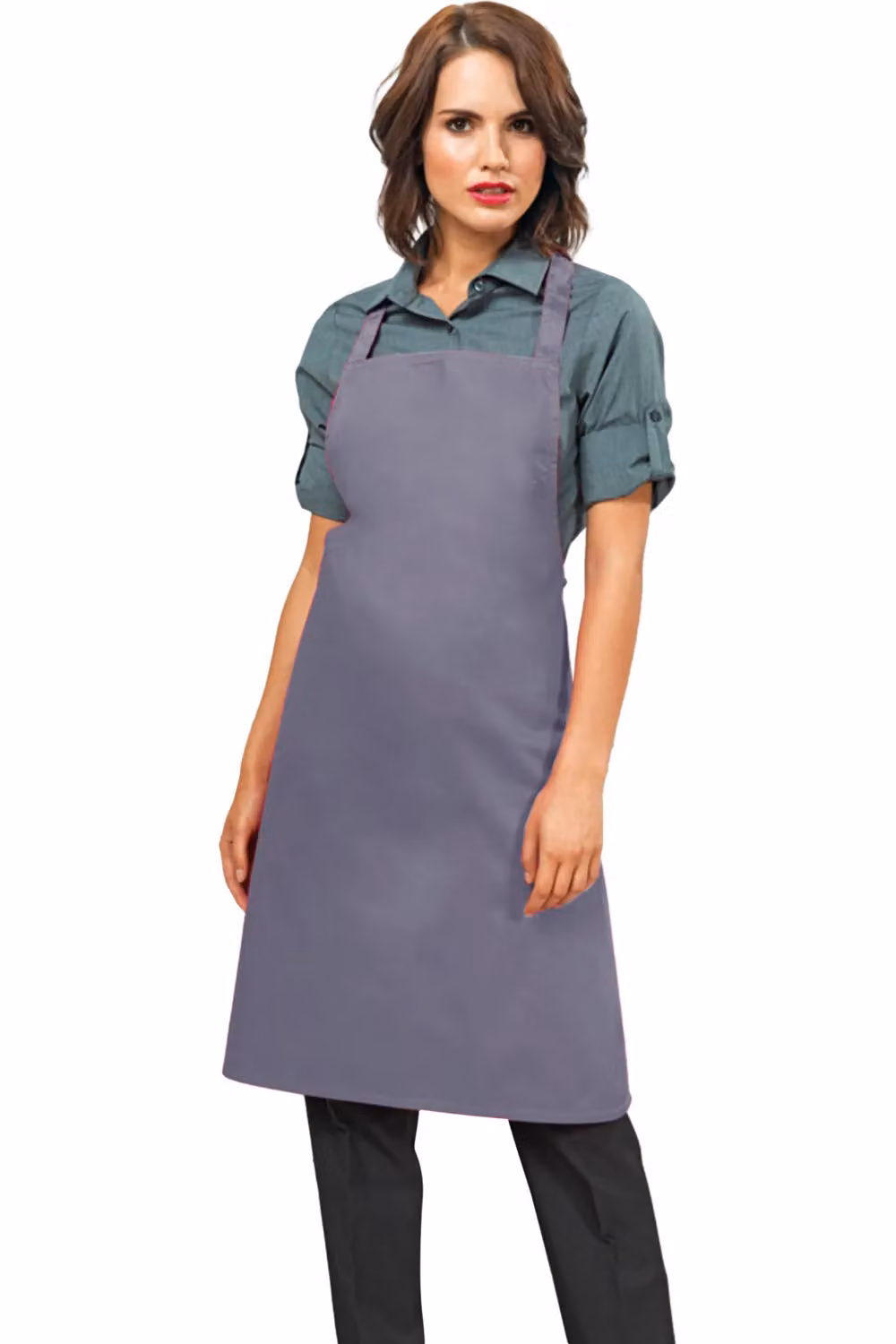 Premier Slim Cotton Workwear Apron in Dark Grey – 2