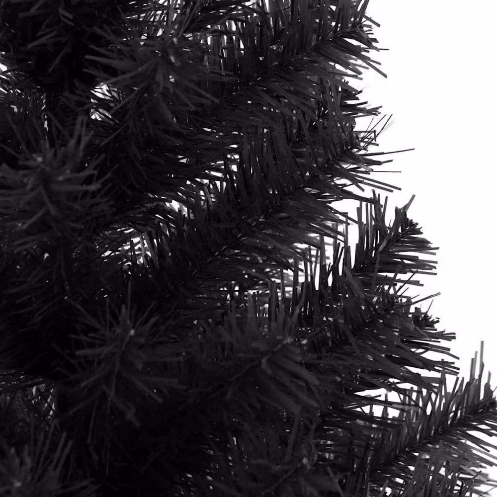 Berkfield Home Modern Artificial Christmas Tree in Black with Stand, Height: 150 cm – 5