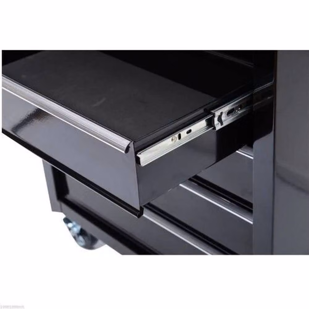 EONLION Heavy Duty Metal Tool Drawer Chest Cabinet in Black, Lockable and Rollable, W: 100 cm, H: 200 cm – 4