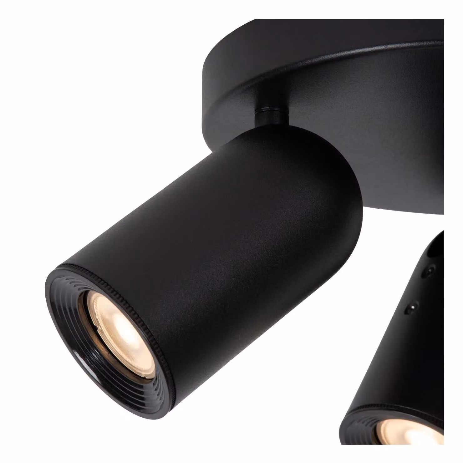 Lucide Punch Dimmable and Adjustable Ceiling Spotlight in Black, Diameter: 21 cm, 3xGU10 – 5