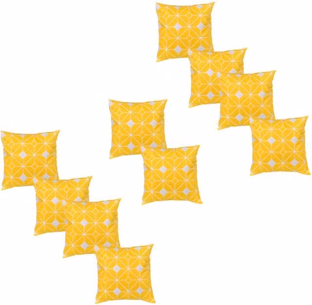 Gardenista Tangiers Yellow Water Resistant Printed Outdoor Scatter Cushion, 45 x 45 cm