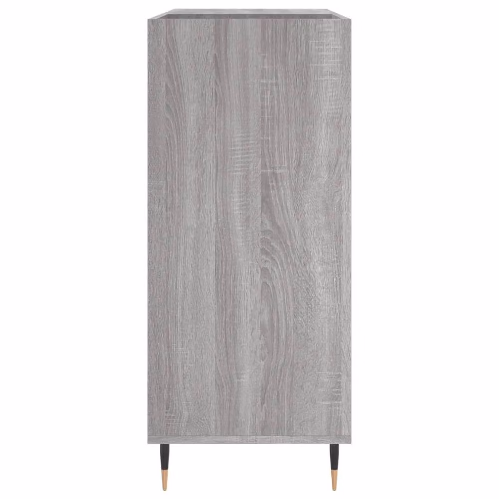 Berkfield Home Record Cabinet in Grey, W/D/H: 84.5 x 38 x 89 cm – 2