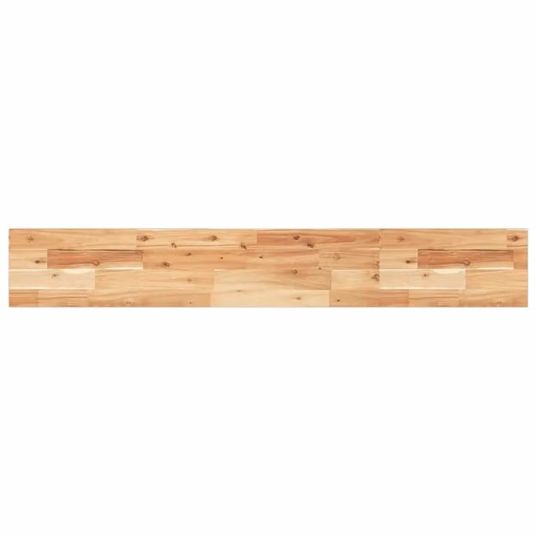 Berkfield Home Oil Finished Solid Wood Acacia Floating Shelf, Brown, W/D/H: 120 x 20 x 2 cm