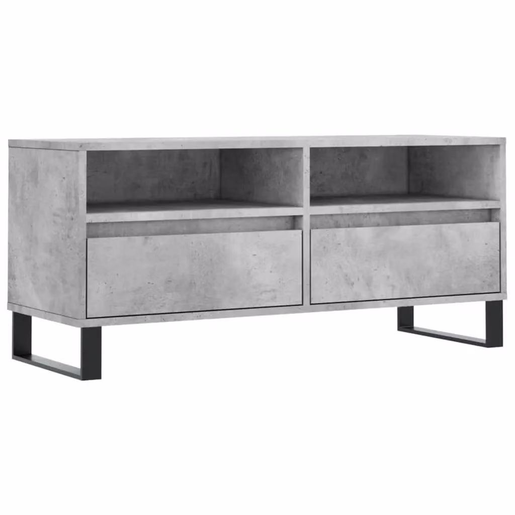 Berkfield Home Industrial TV Cabinet in Grey, W/D/H: 100 x 34.5 x 44.5 cm – 2