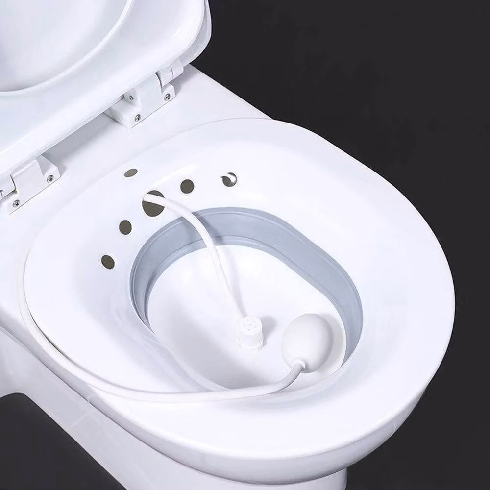 NESTLUNE Foldable Portable Bidet Sitz Bath Tub in White – 2