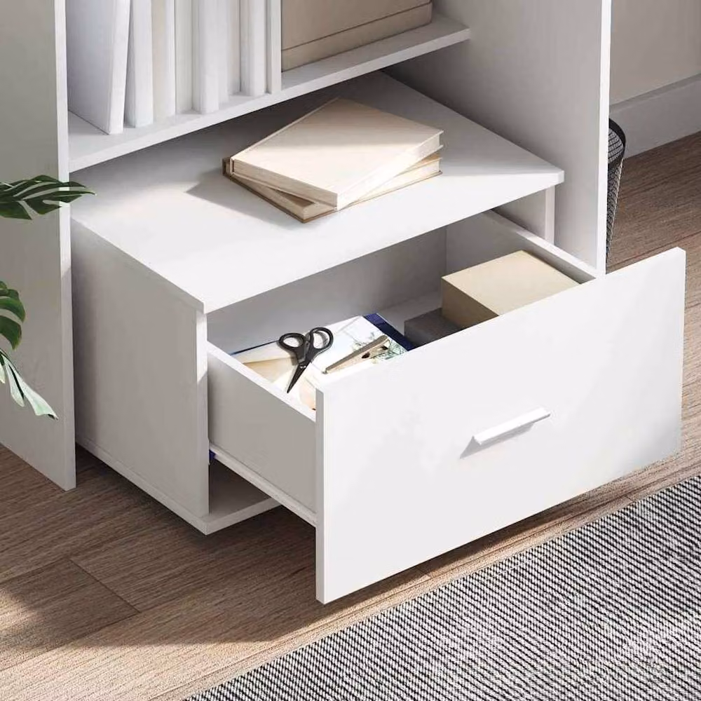 Berkfield Home White Drawer Cabinet with Castors, W/D/H: 55 x 45 x 33.5 cm – 3