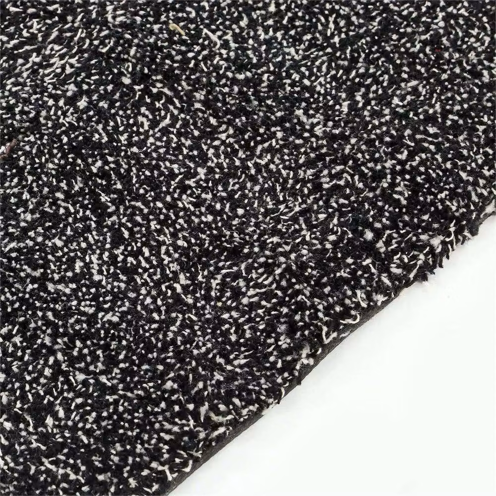 FLAVORA Black Absorbent Anti Slip Washable Rectangular Door Mat W/D/H: 100 x 100 x 1 cm – 3