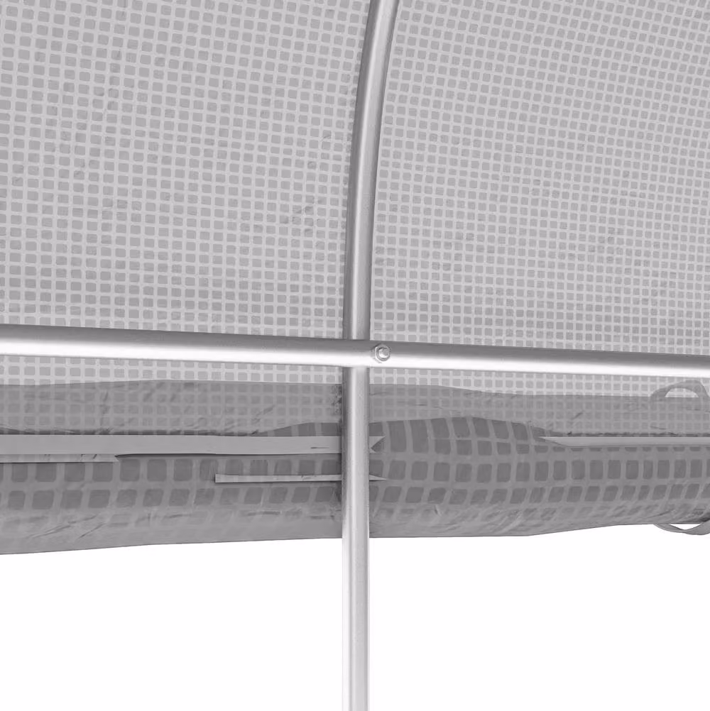 STILVORA Walk-in Greenhouse with 6 Windows in White, W/D/H: 300 x 200 x 200 cm – 7