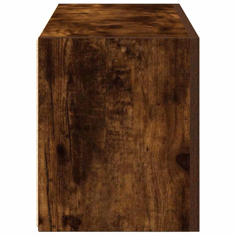 Berkfield Home Decorative Bathroom Wall Cabinet in Smoked Oak Brown, W: 60 cm, D: 25 cm, H: 30 cm – 4