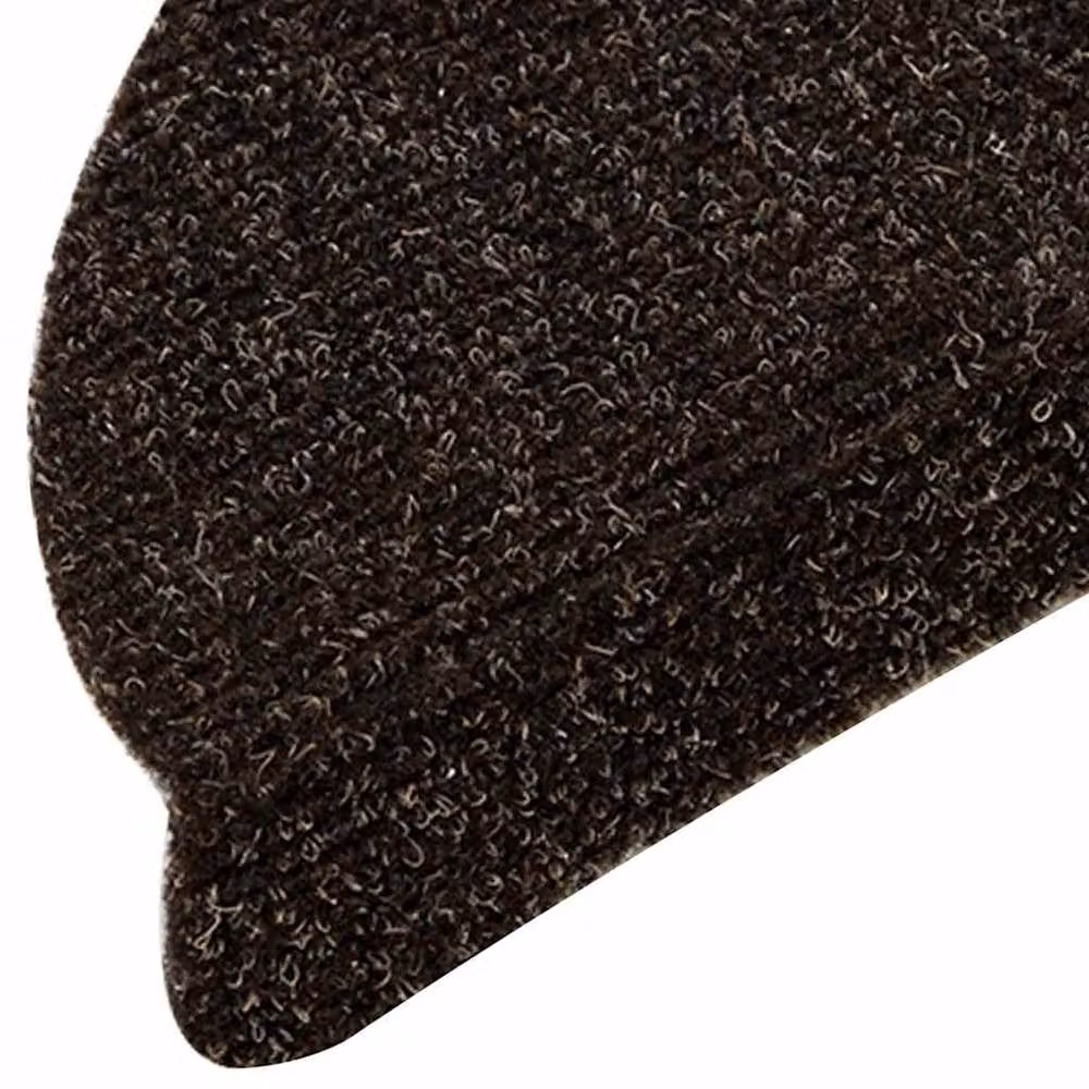 Berkfield Home Self-adhesive Non-slip Stair Mats, 15 Pieces, Dark Brown, W: 56 cm, D: 17 cm, H: 3 cm – 4