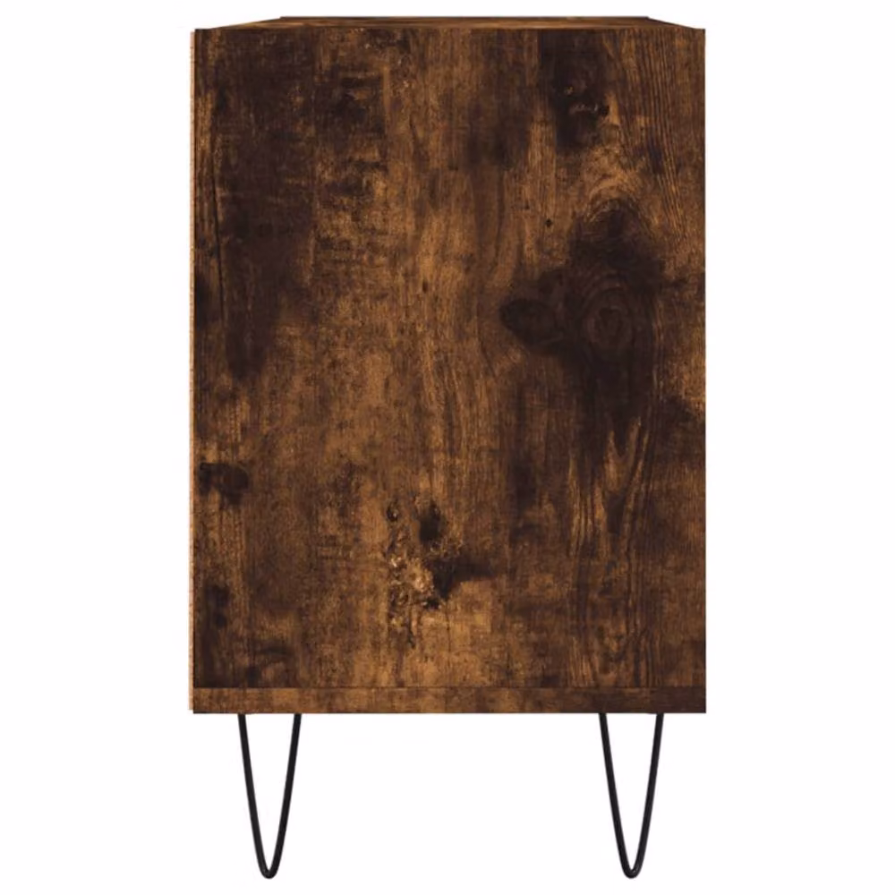 Berkfield Home Smoked Oak TV Cabinet in Brown, W/D/H: 103.5 x 30 x 50 cm – 4
