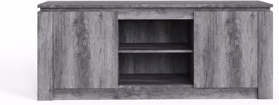 GFW Canyon Modern 2 Door TV Unit in Matt Charcoal Grey