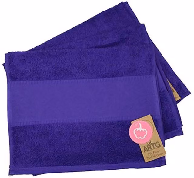 ARTG Print-Me Cotton Guest Towel in Purple – 1