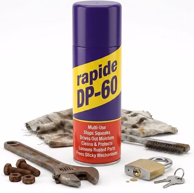 Storm Trading Group DP-60 Multi-Use Lubricant Spray 250ml for Cleaning and Maintenance of Rusted Parts, Clear