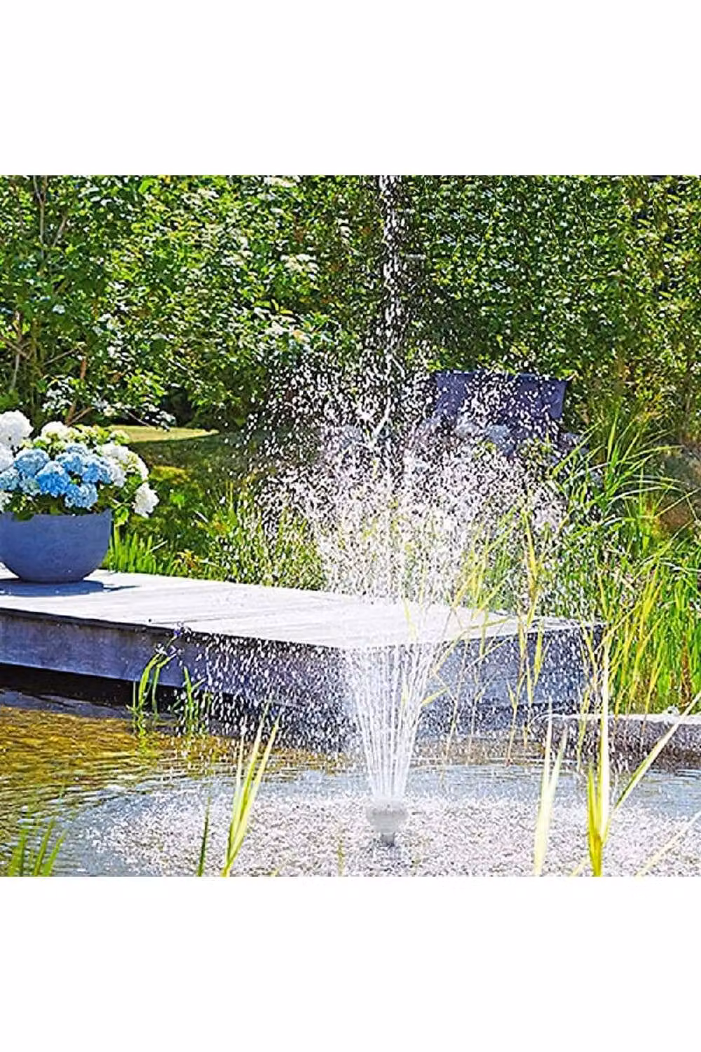 KDMD 7W Solar Powered Fountain Pump with RGB Multicolour LED and 11 Nozzles – 4