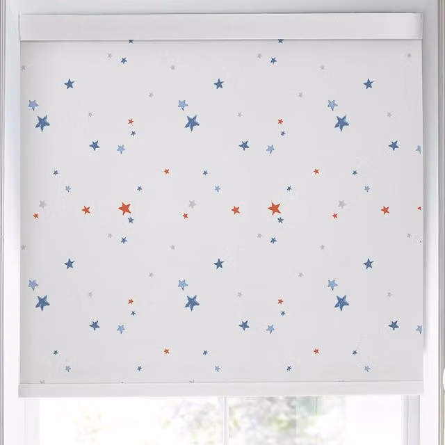 Laura Ashley Painterly Stars Made to Measure Blackout Roller Blind, Multi Colour