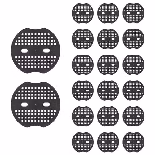 Harbour Housewares Black Plastic Weed Control Membrane Peg Plates, Pack of 20 – 1