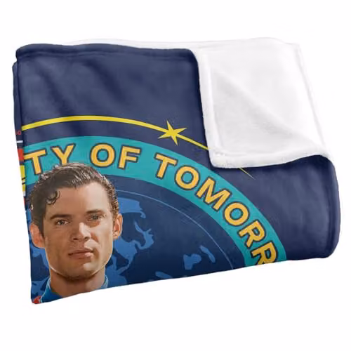 Warner Bros. Superman 2025 City Of Tomorrow Super Soft Fleece Throw Blanket, Multicolour, W/D/H: 91 x 147 cm – 2