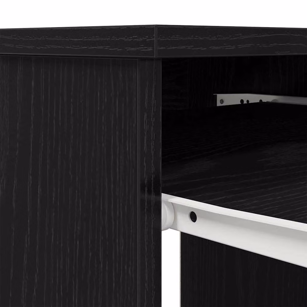 Berkfield Home Modern Black Oak Writing Desk, W/D/H: 86 x 49 x 76 cm – 7