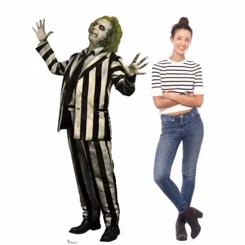 Star Cutouts Beetlejuice Michael Keaton Lifesize Cardboard Cutout, Height: 178 cm
