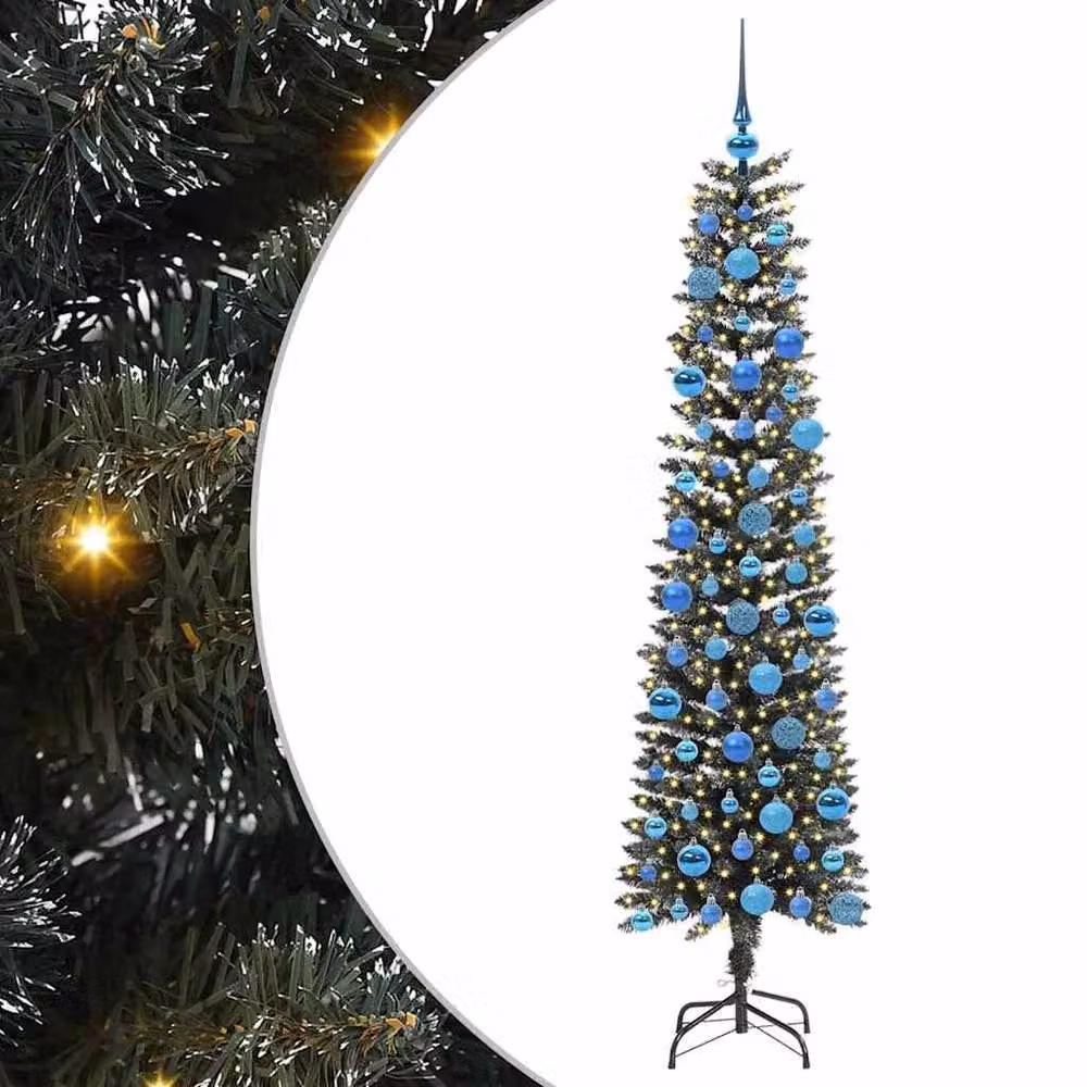 Berkfield Home Elegant Green Artificial Christmas Tree with Stand H 180 x W 50.5 x D 50.5 cm – 2