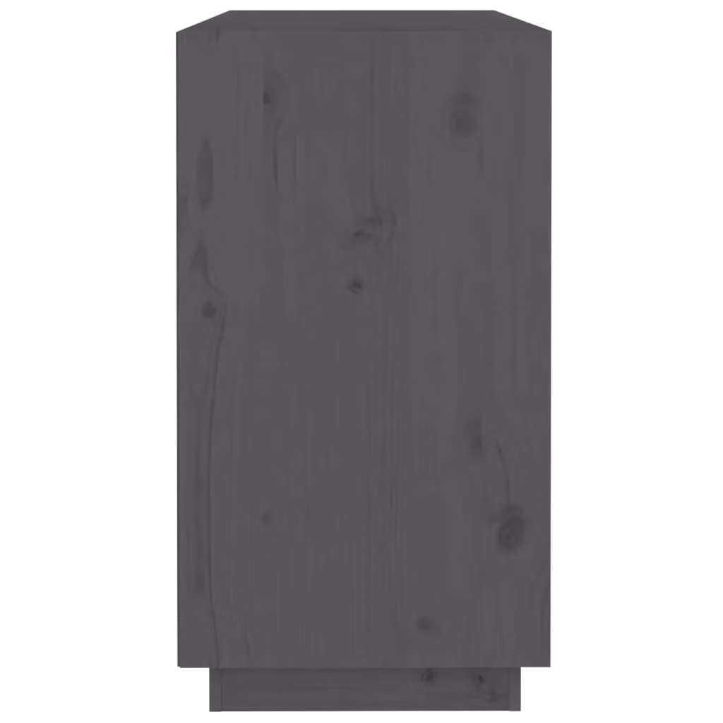 Berkfield Home Grey Rustic Solid Wood Pine Sideboard W/D/H: 100 x 40 x 75 cm – 3