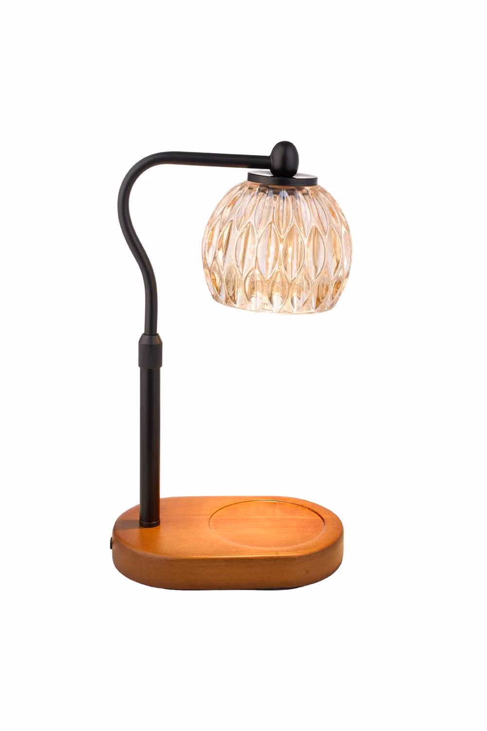Living and Home Dimmable Candle Warmer Lamp with Timer in Black – 2
