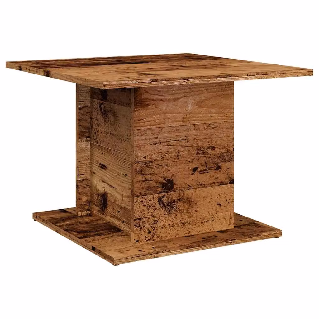 Berkfield Home Rustic Square Coffee Table in Brown, W/D/H: 55.5 x 55.5 x 40 cm – 2
