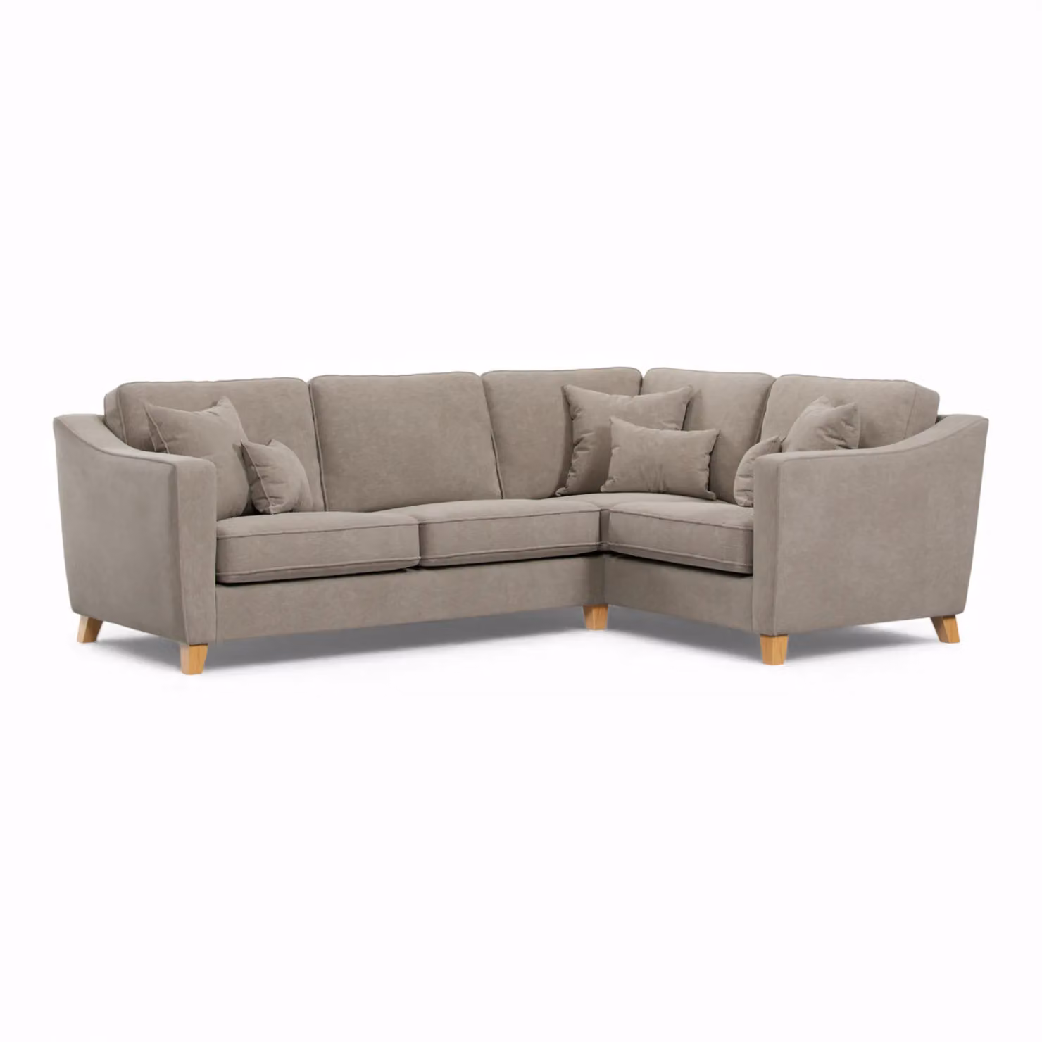 The Great Sofa Company Jackson Right Hand Facing Chenille Corner Sofa in Stone – 2
