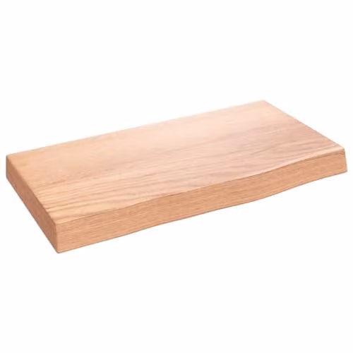 vidaXL Rustic Oak Wall Shelf, Brown, W/D/H: 40 x 20 x 4 cm – 1