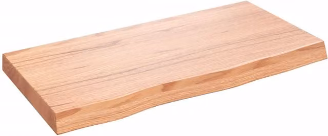 Berkfield Home Wall Mounted Rustic Oak Shelf, Brown, W: 80 cm, D: 40 cm, H: 4 cm