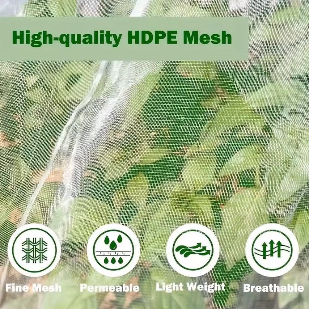 SPETLEK White Folding Garden Plant Protection Netting Cover for Vegetable Gardens – 2
