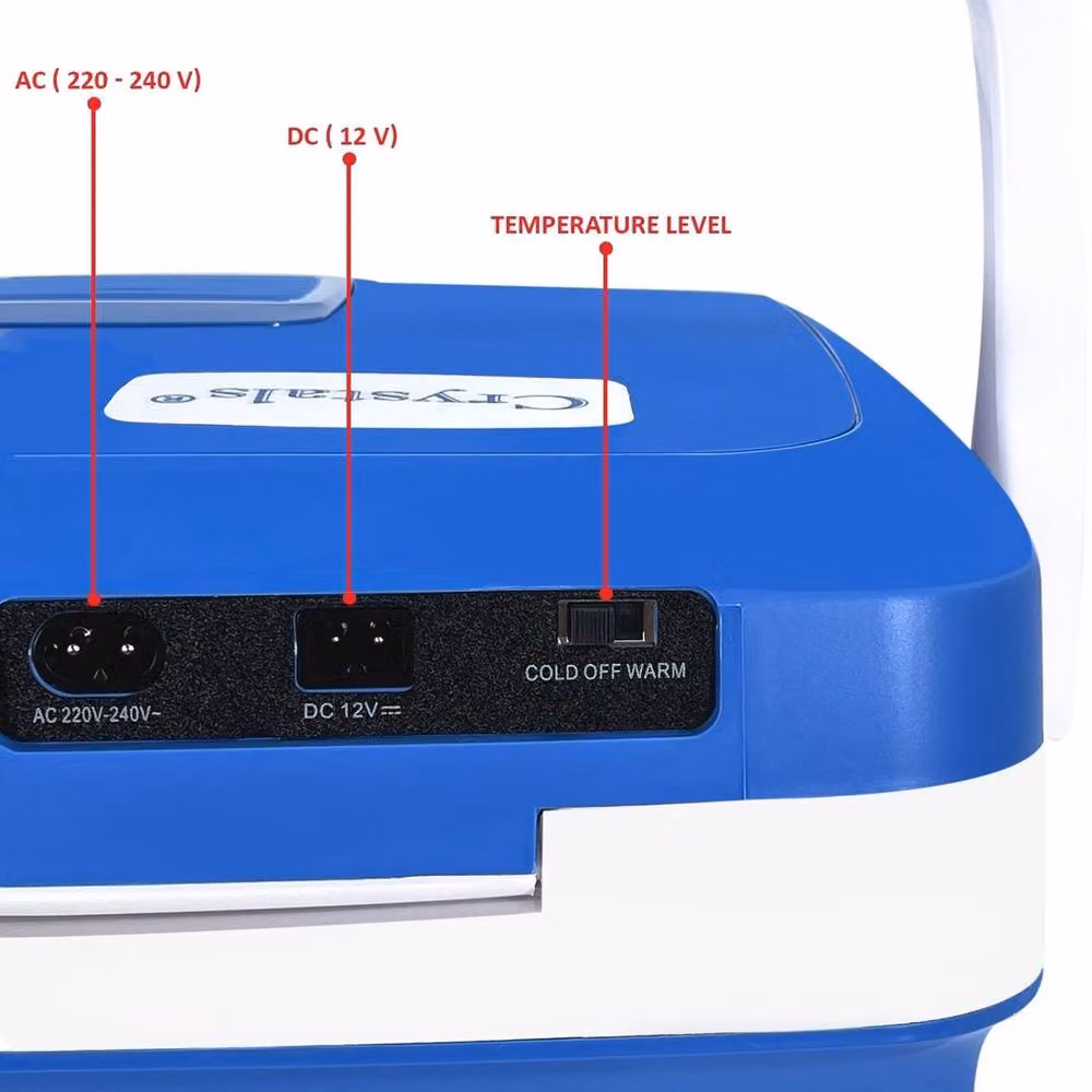 VOGREX 26L Thermoelectric Hot and Cold Cool Box in Blue – 4