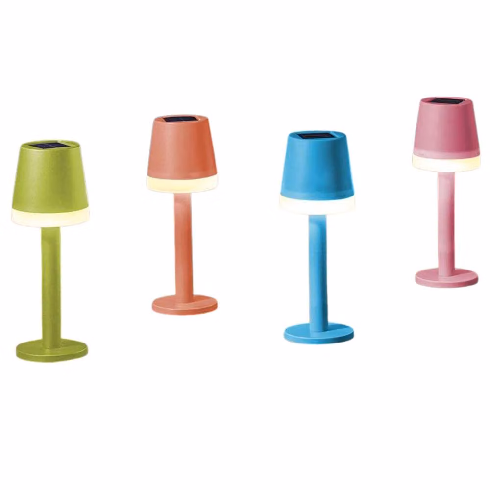 Marco Paul Multicolour Solar Table Lamp for Garden Decor, Height: 20 cm – 2