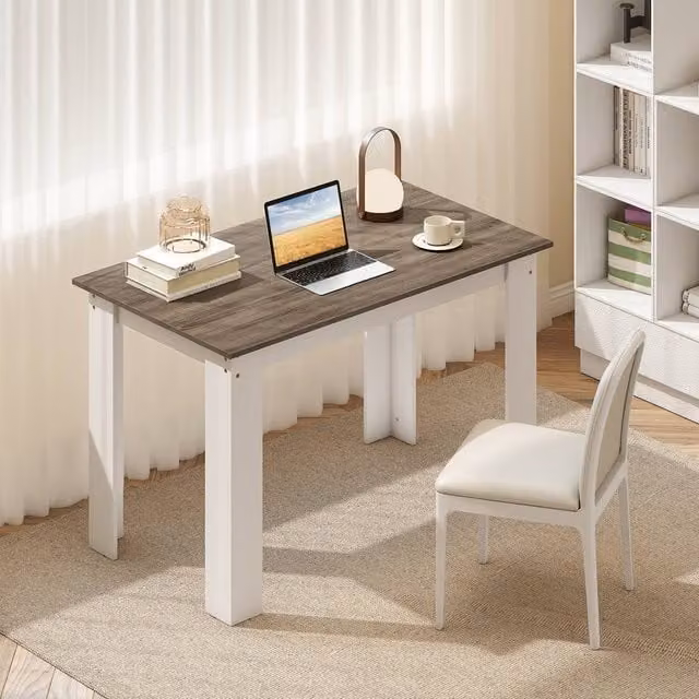 SPETLEK Modern Rectangular Wooden Dining Table in Brown, W/D/H: 120 x 70 x 75 cm – 1