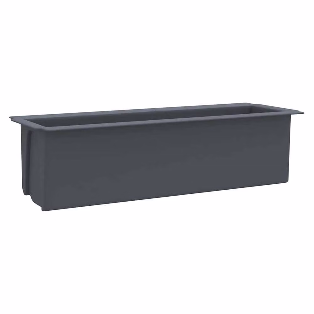 Berkfield Home Grey Plastic Flower Boxes for Euro Pallets, 12 Pack, W: 36 cm, D: 13.5 cm, H: 9.5 cm – 3