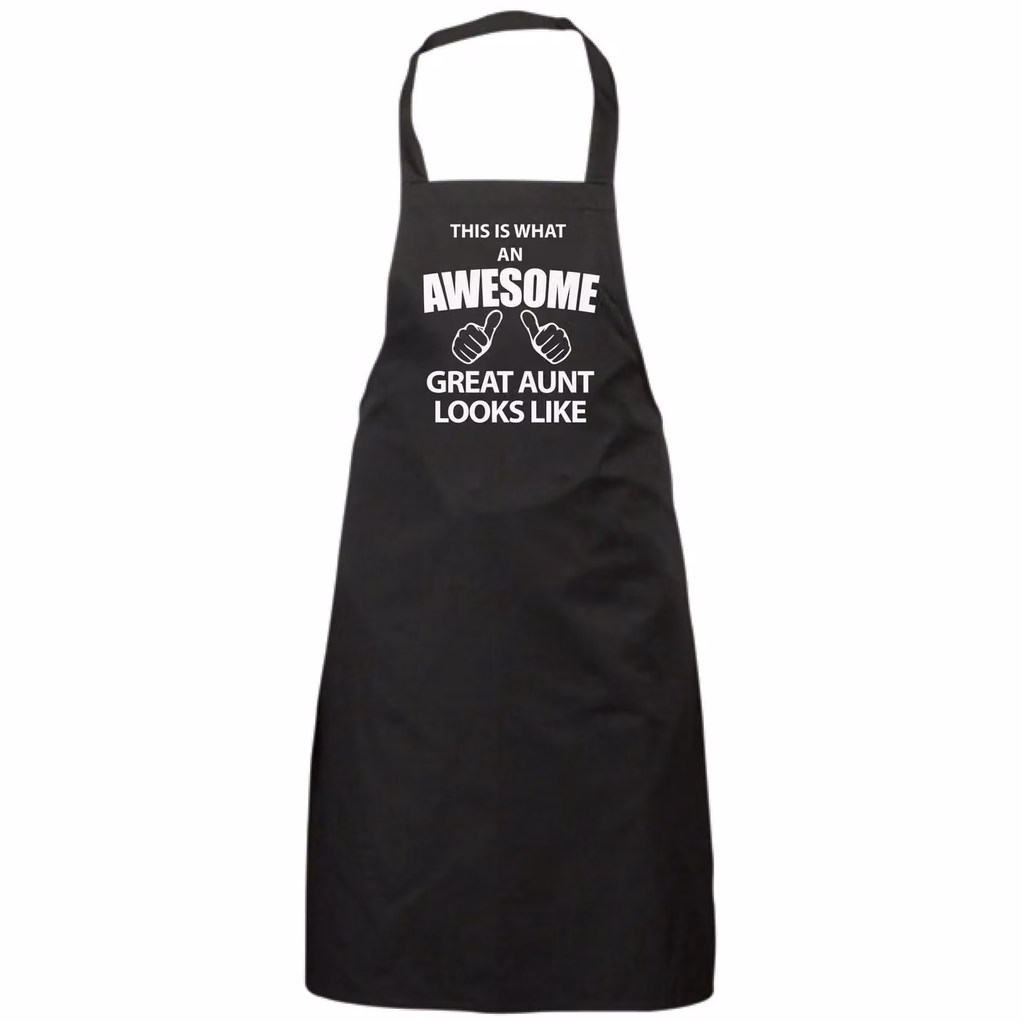 60 Second Makeover Women's This Is What An Awesome Great Aunt Looks Like Black Apron – 2