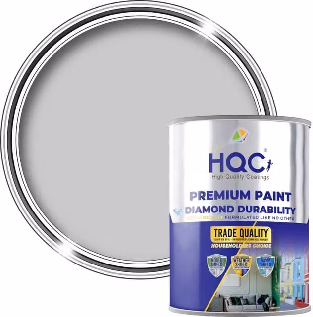 HQC Water Based Wood Paint in Grey, 20 l