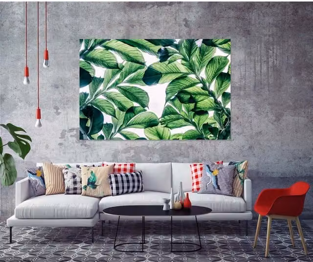 Benjamin Tate Design LTD Jungle Canvas Print, Green, W: 31 cm, H: 46 cm