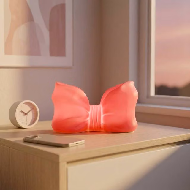 Garden Greatness Pink and Multicolour Bow Shaped Novelty USB Lamp